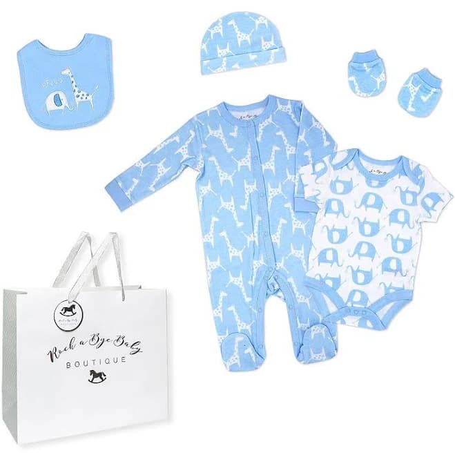 Rock-A-Bye Baby Boutique Baby Boys Safari Layette