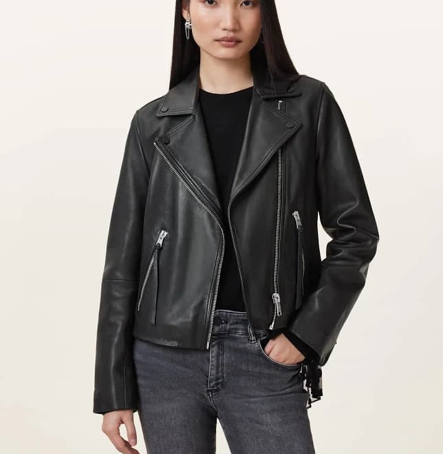 AllSaints Women's Dalby Leather Biker Jacket