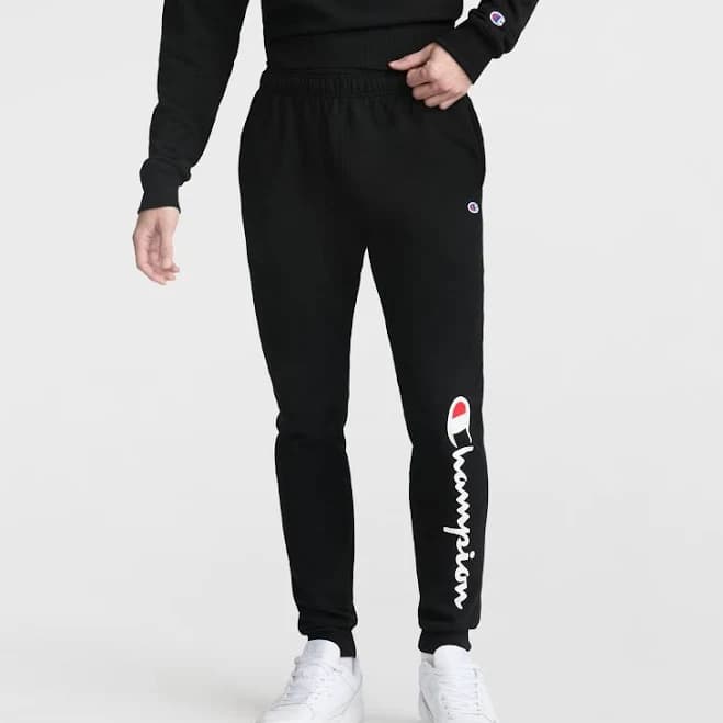 Champion Men's Powerblend Joggers with Script Logo
