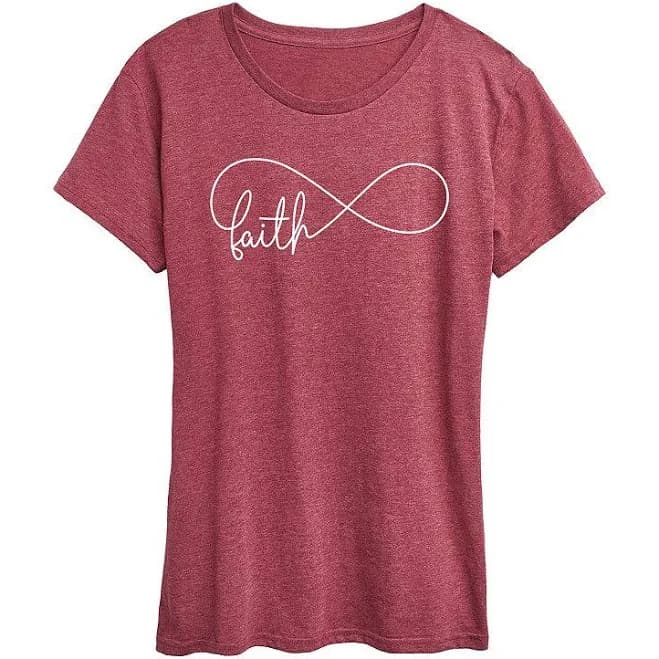 Women's Instant Message Eternal Faith Short Sleeve Graphic T-Shirt