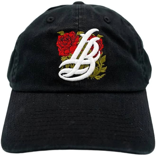 Roses Cursive lb Unstructured Dad Hat