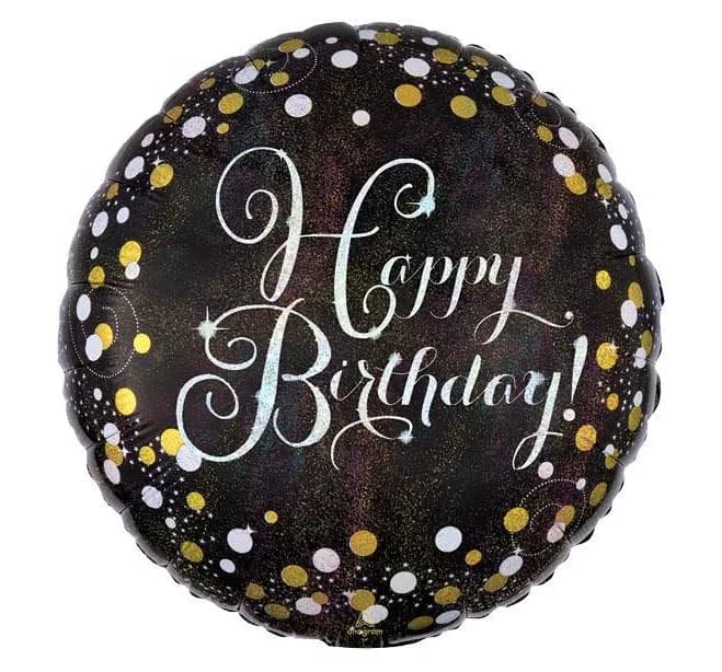 Sparkling Celebration Happy Birthday Foil Balloon