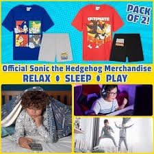 Get Trend Boys' Summer Pyjamas Set Short Pyjamas Set 2 or 1 Set Sleepwear Casual or Sleep Gift Boy, Multi Sonic 2 Pack, 4-5 years : Amazon.com.be: Fashion