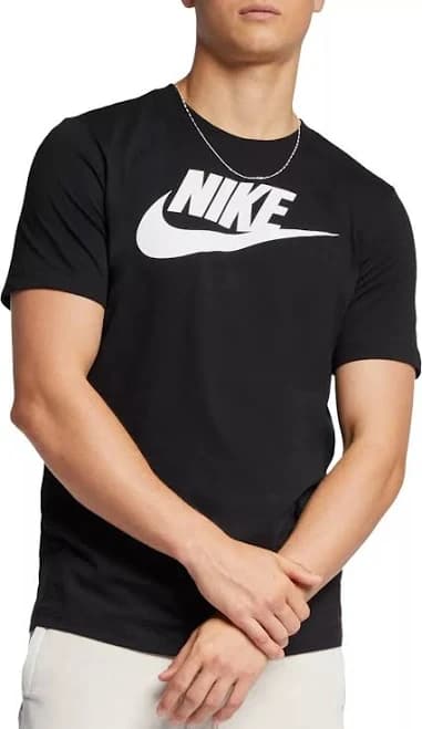 Nike Men's T-shirt Athletic Logo Swoosh Printed Short Sleeve Tee