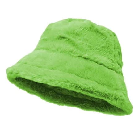 Glory Max Women's Fluffy Warm Faux Fur Bucket Hat
