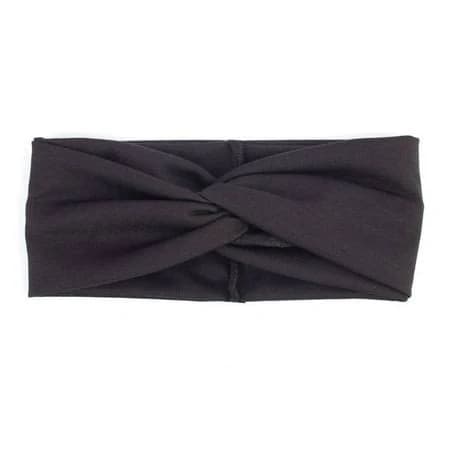 Etercycle Headband for Women, Knotted Wide Headband, Yoga Hair Band Fashion Elastic Hair Accessories for Women (Black)