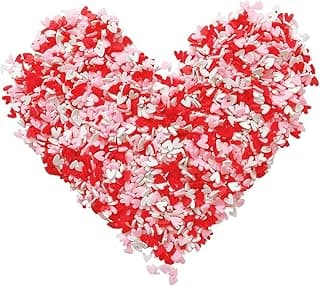 Colorful Fake Sprinkles Clay Sprinkles Fake Candy Chocolate Cake Phone Case(50g heart-3)