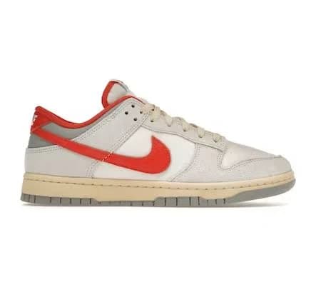 Nike Men's Dunk Low Shoes - Sail / Photon Dust / Light Smoke Grey / Picante Red 10.0