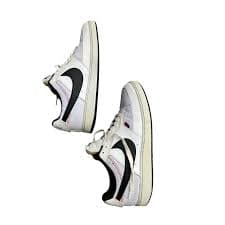 Size 11.5 - Nike Court Vision Premium Low White Black | eBay