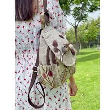 Fashion Knitted Embroidery Birds Women's Backpack High Quality Linen Female Shoulders Bag Pretty Style Girls Cartoon Backpacks - AliExpress 1524