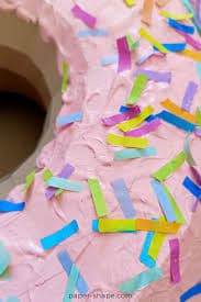 XXL paper donut - fun paper art for your walls - Papershape