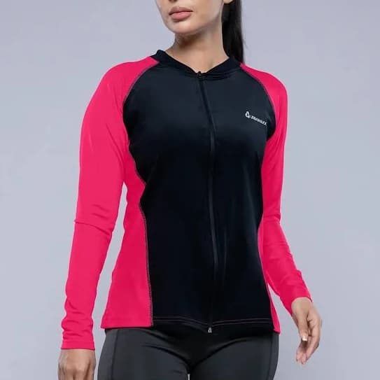 Carla Full Zip Long Sleeve Rash Guard