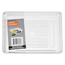 Essentials Clear Rectangular Drawer Organizers