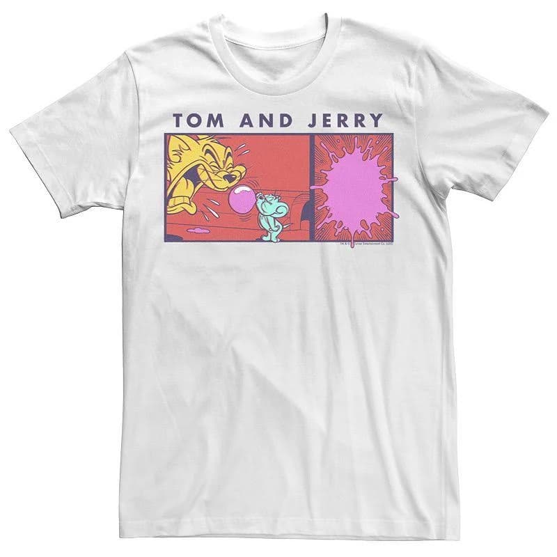 Tom and Jerry Men's Streetwear Gum Graphic T-Shirt