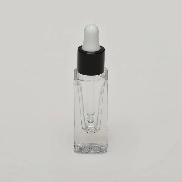 Deluxe Square Bottle Heavy Base Bottom Serum Droppers