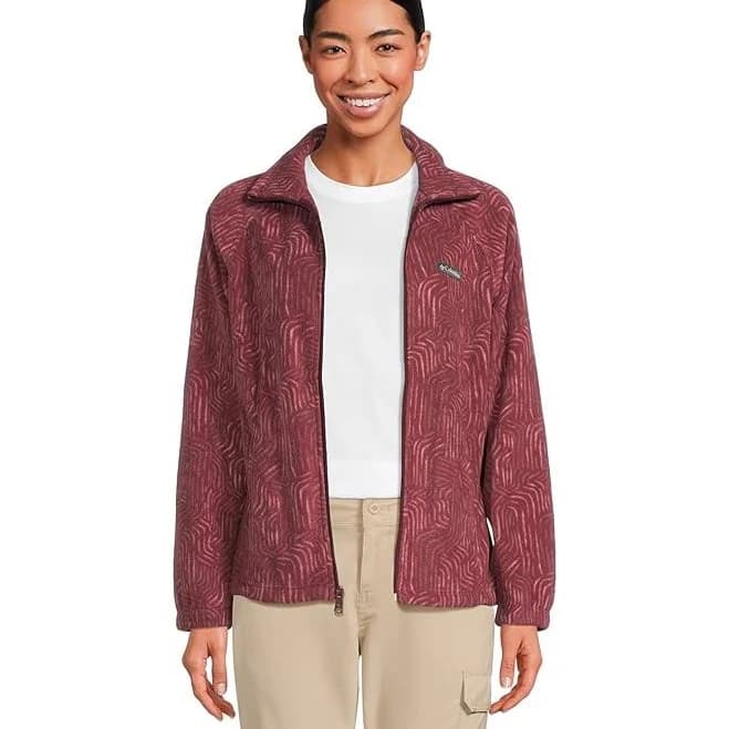 Women's Columbia Benton Springs Printed Full Zip Fleece Jacket