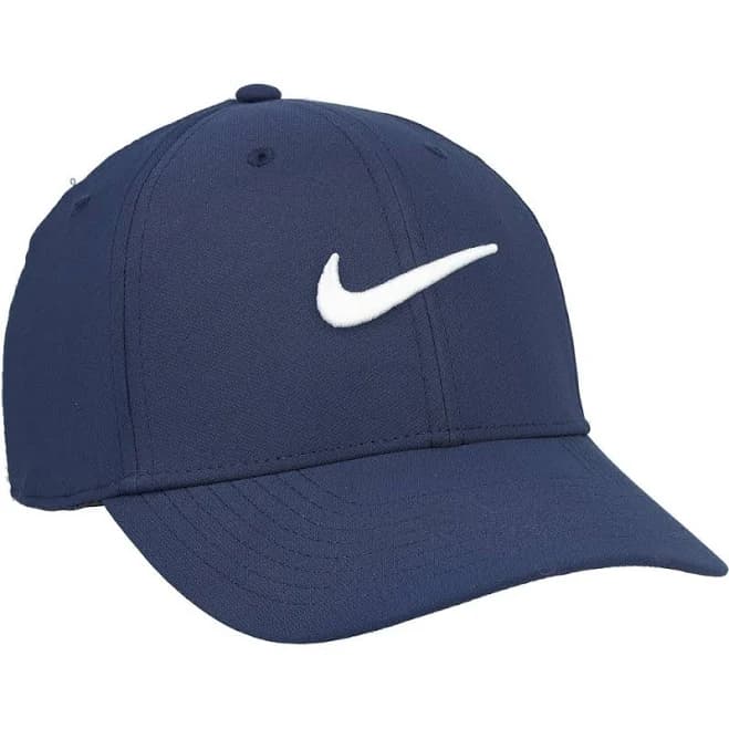 Nike Dri-FIT Club Swoosh Hat for Men - Midnight Navy/White