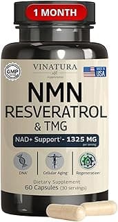 NMN Complex Supplement 1325MG - NMN 1000mg with Resveratrol and TMG, Support NAD+, 60 Capsules
