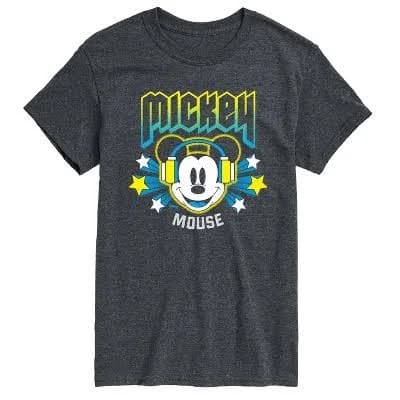 Disney Men's Mickey Band Tour Graphic T-Shirt