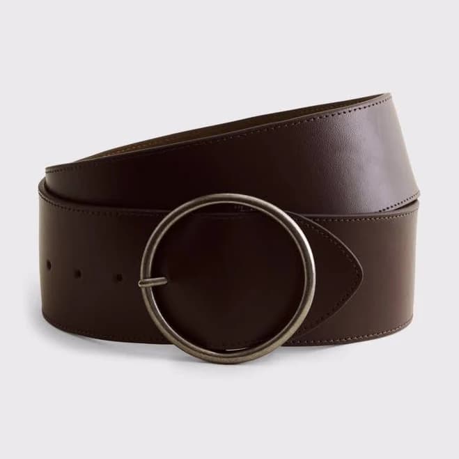 Abercrombie & Fitch Women's Wide Leather Belt