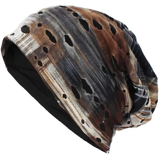 Harlem Ripped Striped Beanie