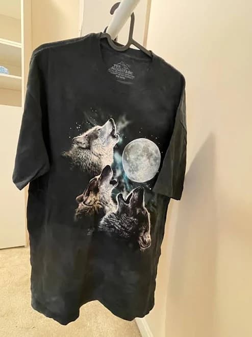 The Mountain Men's Three Wolf Moon T-Shirt