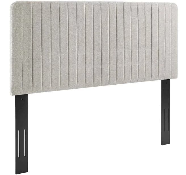 Modway Milenna Channel Tufted Upholstered Fabric Headboard
