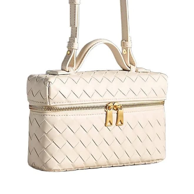 Anthropologie Woven Top-Handle Bag