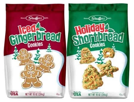 Holiday Cookie Bundle Iced Gingerbread & Shortbread 10oz Packs