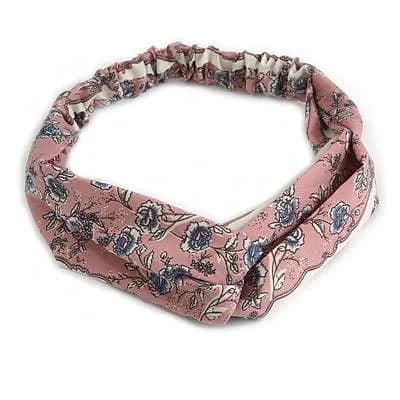 Avalaya Floral Twisted Fabric Headband