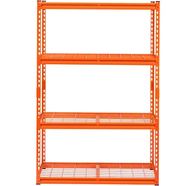 VEVOR Storage Shelves, 2400 lbs, 4 Tier Heavy Duty Garage Shelving, 20" D x 40" W x 60" H Adjustable Metal Shelves for Industrial Shelving Unit Utility Shelf, for Kitchen, Warehouse, Basement, Black