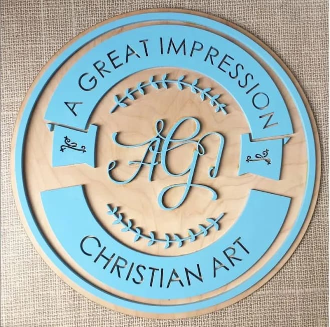 Custom 3D Logo Sign - Small business Sign - Craft Show Sign - Wooden Letters - Office Singage - Wooden Business Logo Sign