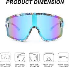 Karsaer Vision Big Shield Wraparound Sunglasses Rave for Men Women Neon Sun Visor Glasses Cycling Ski Shades 80s 90s : Amazon.sg: Fashion