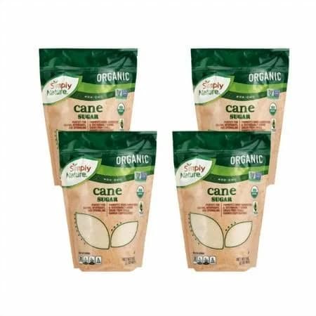 Simply Nature Organic Cane Sugar Pouch 4-Pack