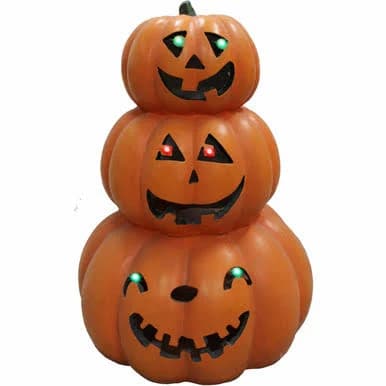 Haunted Hill Farm 20 in. 3-Stack Jack-O-Lantern