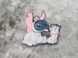 Disney stitch & aristocratics Marie enamel | Mercari