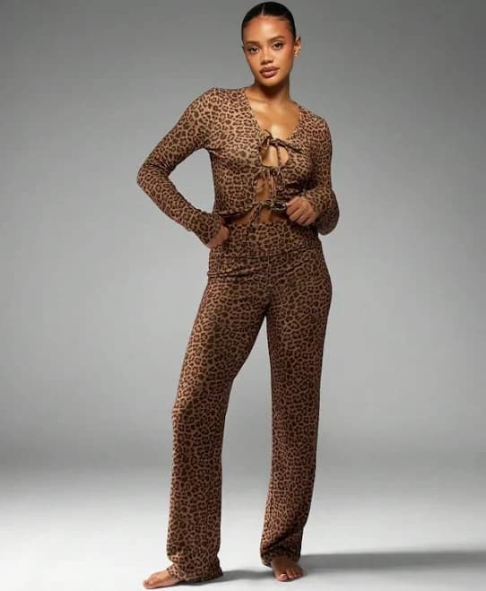 Missguided Leopard Print Loungewear Set