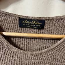 Brooks Brothers Distressed Long Sleeve Sweater Made... | Depop