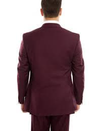 Mens Suit Two Piece One Button Peak Lapel Solid Suits - Walmart.com