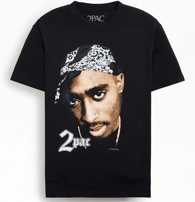 Men's 2Pac Big Head T-Shirt