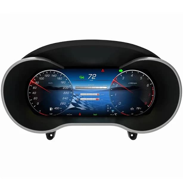 12.3''Dashboard For Mercedes Benz GLC / C-Class W205 W253 X253 Digital Instrument Cluster Carplay