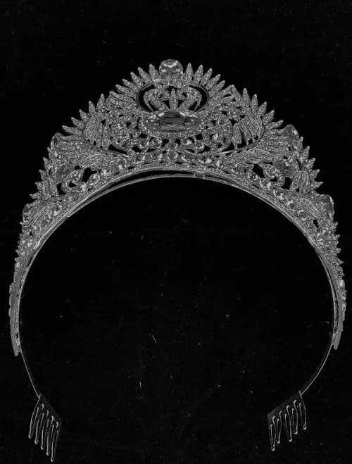 Rhinestone Crown Tiara Headpiece