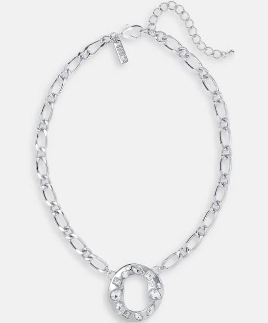 INC International Concepts Women's Crystal Circle Pendant Necklace