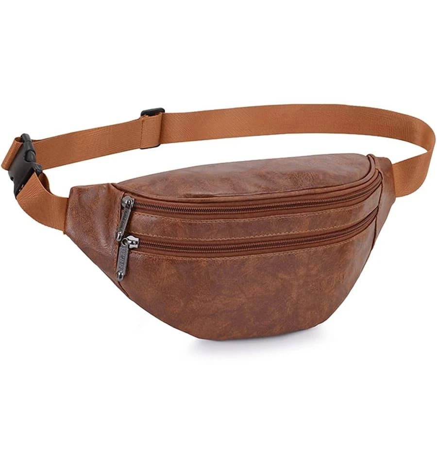 Ausion Leather Fanny Packs