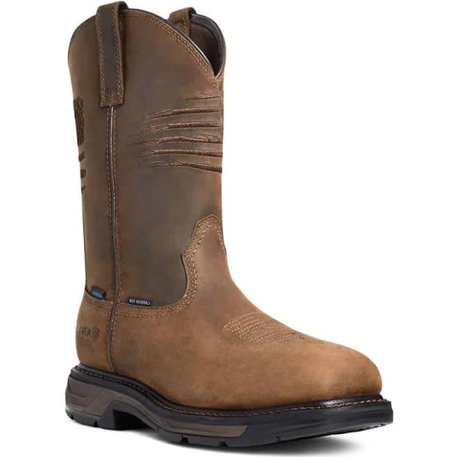 ARIAT Men's WorkHog XT Patriot Waterproof Carbon Toe Work Boots