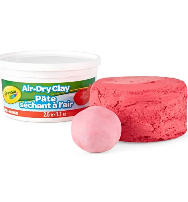 Crayola Air Dry Clay 2.5lb Tub (Red)
