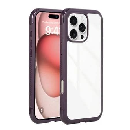 Compatible for iPhone 13 Case Clear with Color Border Frame, Hybrid Shockproof Protective Phone Case, Slim Transparent Anti-Scratch TPU Bumper Phone