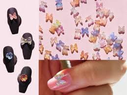 3D Butterfly Nail Decals: Floral Bowtie Charms, DIY Nail Art (10 Pcs) - Etsy Israel