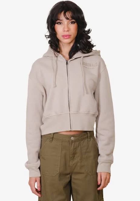 Brooklyn Cloth Women's Originals Cropped Zip Hoodie