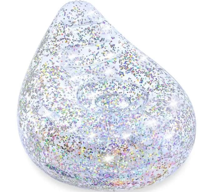 Bestway Glitter Dream Indoor Outdoor Inflatable Glitter Infused Chair